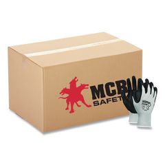 Economy Foam Nitrile Gloves, EN388: 3221, Medium, Black/Gray, 12 Pairs
