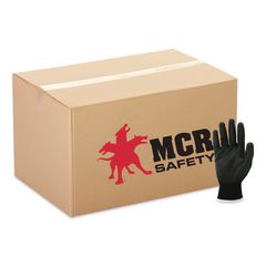 Work Gloves, 10" Long, Small, Black, 12 Pairs