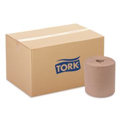 Universal Hand Towel Roll, Notched, 1-Ply, 8" x 630 ft, Natural, 6 Rolls/Carton