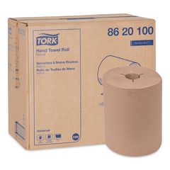Universal Hand Towel Roll, Notched, 1-Ply, 8" x 425 ft, Natural, 12 Rolls/Carton