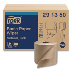 Basic Paper Wiper Roll Towel, 1-Ply, 7.68" x 1,150 ft, Natural, 4 Rolls/Carton