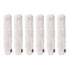 Hygen Quick-Connect Microfiber Dusting Wand Sleeve, White, 6/carton