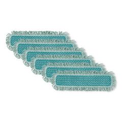 Hygen Microfiber Fringed Dust Mop Pad, 24w X 9d, Green