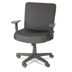 Alera XL Series Big/Tall Mid-Back Task Chair, Supports Up to 500 lb, 17.5" to 21" Seat Height, Black
