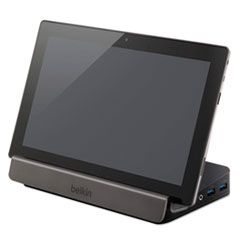Windows 8 Tablet Dual Video Docking Stand with USB 3.0, Black