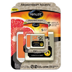 UPC 023400015283 product image for Fresh Accents Air Freshener, Happy - Citrus/Floral, Silver/Orange | upcitemdb.com