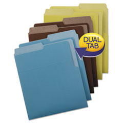 Organized Up Heavyweight Vertical Folders, Assorted Earth Tones, 6/Pack
