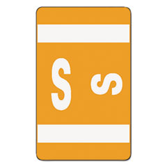 Alphaz Color-Coded Second Letter Alphabetical Labels, S, 1 X 1.63, Orange, 10/sheet, 10 Sheets/pack