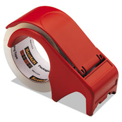 COMPACT AND QUICK LOADING
DISPENSER FOR BOX SEALING
TAPE, 3&quot; CORE, PLASTIC, RED