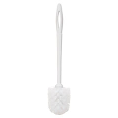 Toilet Bowl Brush, 10" Handle, White