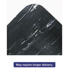 CUSHION-STEP MAT, RUBBER, 36 X 72, MARBLEIZED BLACK