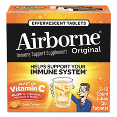 Immune Support Effervescent Tablet, Zesty Orange, 30/Pack