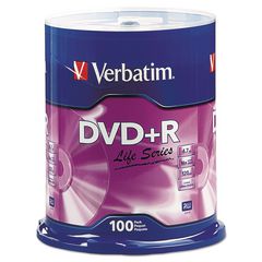 Dvd Lifeseries Branded Disc, Dvd+r, 4.7 Gb, 16x, Spindle, Silver, 100/pack