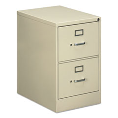 Two-Drawer Economy Vertical File, 2 Legal-Size File Drawers, Putty, 18.25" x 25" x 29"