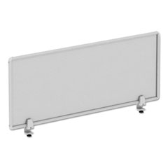Polycarbonate Privacy Panel, 47w x 0.50d x 18h, Silver/Clear