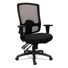 Alera Etros Series High-Back Multifunction Seat Slide Chair, Supports Up to 275 lb, 19.01" to 22.63" Seat Height, Black