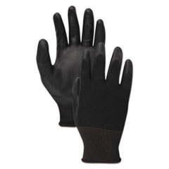 PU Palm Coated Gloves, Black, Size 10 (X-Large), 1 Dozen