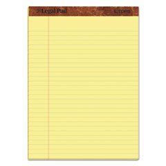 "The Legal Pad" Ruled Perforated Pads, Wide/Legal Rule, 50 Canary-Yellow 8.5 x 11 Sheets, 3/Pack