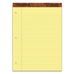 "The Legal Pad" Ruled Perforated Pads, Wide/Legal Rule, 50 Canary-Yellow 8.5 x 11.75 Sheets, Dozen