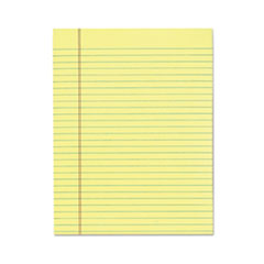 "The Legal Pad" Glue Top Pads, Wide/Legal Rule, 50 Canary-Yellow 8.5 x 11 Sheets, 12/Pack