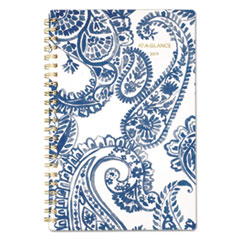 PAIGE WEEKLY/MONTHLY PLANNER, 4 7/8 X 8, NAVY/WHITE, 2019
