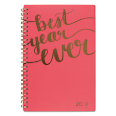 ASPIRE WEEKLY/MONTHLY PLANNER, 4 7/8 X 8, CORAL,