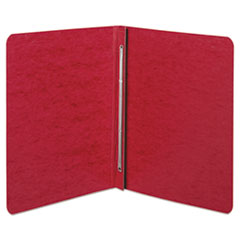 Pressboard Report Cover with Tyvek Reinforced Hinge, Two-Piece Prong Fastener, 3" Capacity, 8.5 x 11, Executive Red
