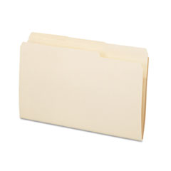 Essentials File Folders, 1/3 Cut Top Tab, Legal, Manila, 100/Box