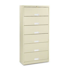 HON626LL - 600 Series 6-Shelf Steel Receding Door File