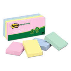 Post-it® Greener Notes Original Recycled Note Pads