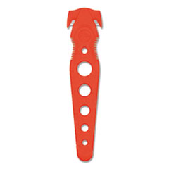 Safety Cutter, 1.2" Blade, 5.75" Plastic Handle, Red, 5/Pack