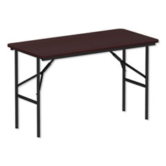 Wood Folding Table, Rectangular, 48w x 23.88d x 29h, Mahogany