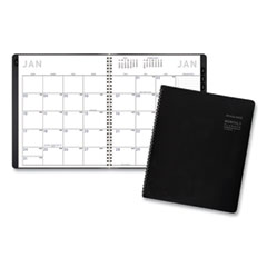 Contemporary Monthly Planner, Premium Paper, 11 x 9, Black Cover, 12-Month (Jan to Dec): 2023