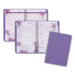 Beautiful Day Weekly/Monthly Planner, Block Format, 8.5 x 5.5, Purple Cover, 13-Month (Jan to Jan): 2023 to 2024