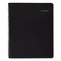 Monthly Planner in Business Week Format, 10 x 8, Black Cover, 12-Month (Jan to Dec): 2023