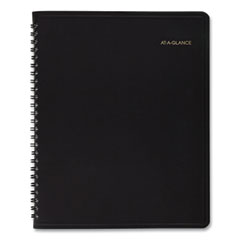 24-Hour Daily Appointment Book, 8.75 x 7, Black Cover, 12-Month (Jan to Dec): 2023