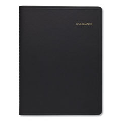 Weekly Vertical-Column Appointment Book Ruled for Hourly Appointments, 8.75 x 7, Black Cover, 13-Month (Jan-Jan): 2023-2024