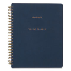 Signature Collection Firenze Navy Weekly/Monthly Planner, 11 x 8.5, Navy Cover, 13-Month (Jan to Jan): 2023 to 2024
