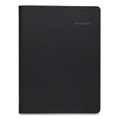 QuickNotes Weekly Vertical-Column Format Appointment Book, 11 x 8.25, Black Cover, 12-Month (Jan to Dec): 2023