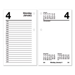 Desk Calendar Recycled Refill, 3.5 x 6, White Sheets, 2023
