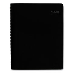 DayMinder Four-Person Group Daily Appointment Book, 11 x 8, Black Cover, 12-Month (Jan to Dec): 2023