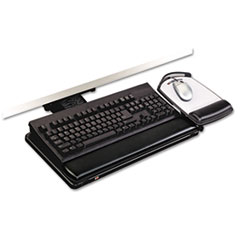Knob Adjust Keyboard Tray, Highly Adjustable Platform, Black