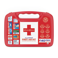 All-Purpose First Aid Kit, 140 Pieces, Plastic Case