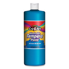 Washable Tempera Paint, Blue, 32 oz Bottle