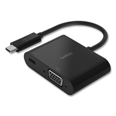 USB-C to VGA + Charge Adapter, USB-C(F); USB-C(M); VGA, 2.36