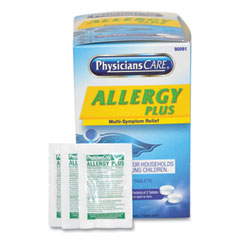 Allergy Antihistamine Medication, Two-Pack, 50 Packs/Box