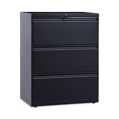 Lateral File, 3 Legal/Letter/A4/A5-Size File Drawers, Charcoal, 30" x 18" x 39.5"