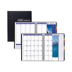 Earthscapes Recycled Weekly/Monthly Appointment Book, Landscape Photos, 11 x 8.5, Black Soft Cover, 12-Month (Jan-Dec): 2023