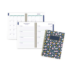 Precious Weekly/Monthly Planner, Precious Floral Artwork, 8.5 x 5.5, Blue/Green/Pink Cover, 12-Month (Jan to Dec): 2023