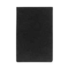 Pressboard Report Cover with Tyvek Reinforced Hinge, Two-Piece Prong Fastener, 3" Capacity, 11 x 17,  Black/Black